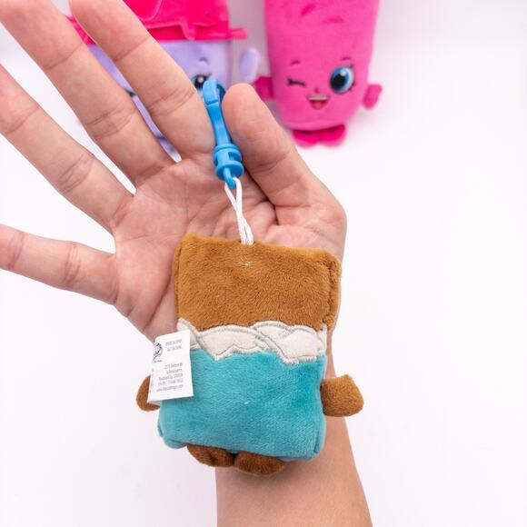 Lot Of 3 Shopkins Plush Berry Smoothie Bean, Ice Cream Queen, Cheeky Chocolate - Picture 3 of 9